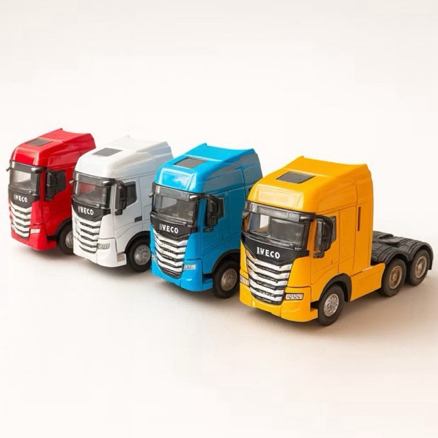🚛 Miniatura Caminhão Iveco S-Way 1:50 – Fricção e Cabine Basculante