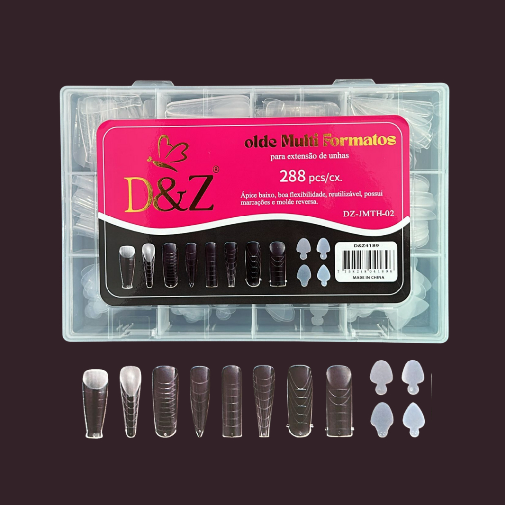 MOLDE F1 D&Z 8 FORMATOS 288PCS COM MOLDE FRANCESA REVERSA D&Z4189