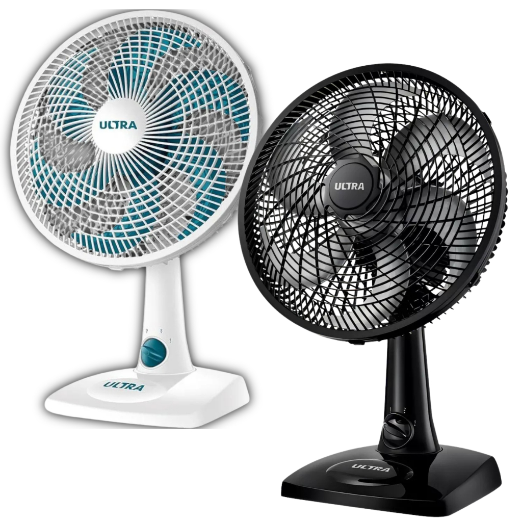Ventilador Mesa Parede Ultra Mondial V-30 6 Pás Portátil e Potente 2 em 1
