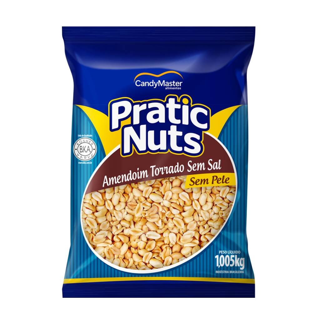 Amendoim Torrado Sem Pele e Sem Sal 1,005 kg em Oferta na Shopee