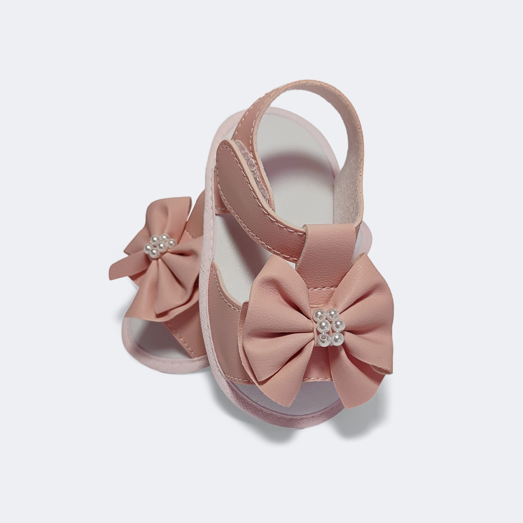 SANDÁLIA PARA BEBÊS RECÉM NASCIDO MENINA - LAÇO/ROSA em Oferta na Shopee