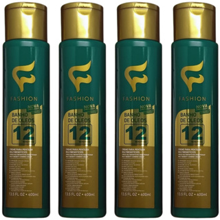 Creme Para Pentear Banho de Óleos 12 Benefícios 400ml - Fashion Cosméticos em Oferta na Shopee