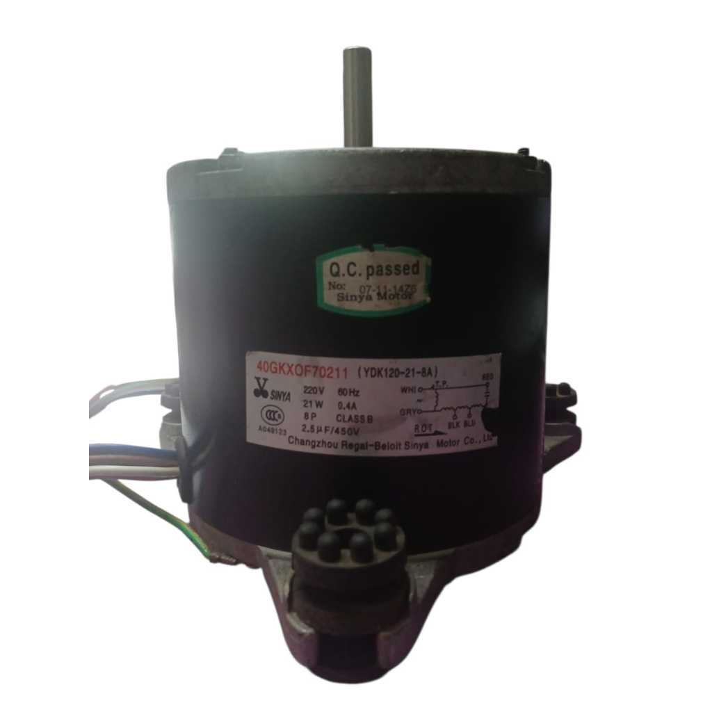 Motor Ventilador da Evaporadora Cassete ELGIN 40GKXOF70211 YDK120-21-8A 24.000 a 60.000 BTUS