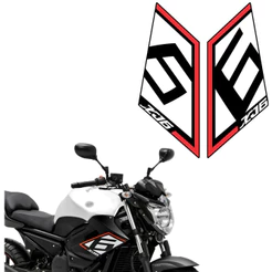 Par Adesivo Xj6 2015 Tanque Moto