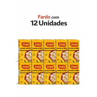 Amido de Milho 200g Sinhá Kit com 12x200g Atacado Amido de Milho Sem Glúten