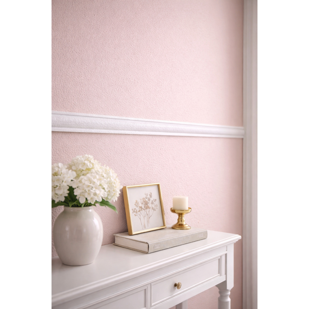 Rodameio / Boiserie em Isopor Cru – (KIT 10 BARRAS/METROS) Leve, Decorativo, Fácil Instalação – 2,5 x 4,5 cm