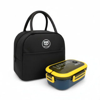 Kit Marmita Hermética c/ Bolsa Térmica + Talheres Ideal p Trabalho Uso Diário em Oferta na Shopee