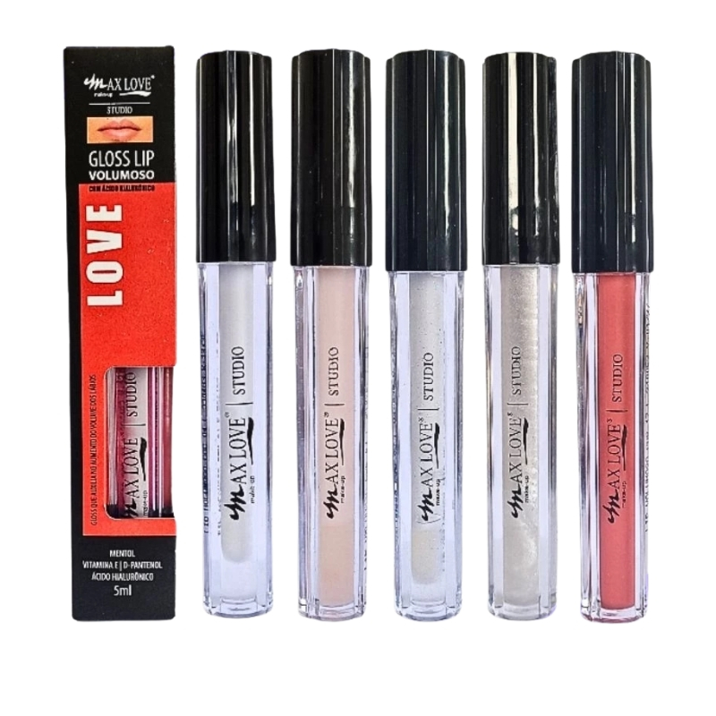 Lip Volumoso Com Ácido Hialurônico Com e Sem Glitter Max Love em Oferta na Shopee