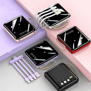 Bateria externa portátil de 5000/10000 mAh, com cabo de carregamento incluso.