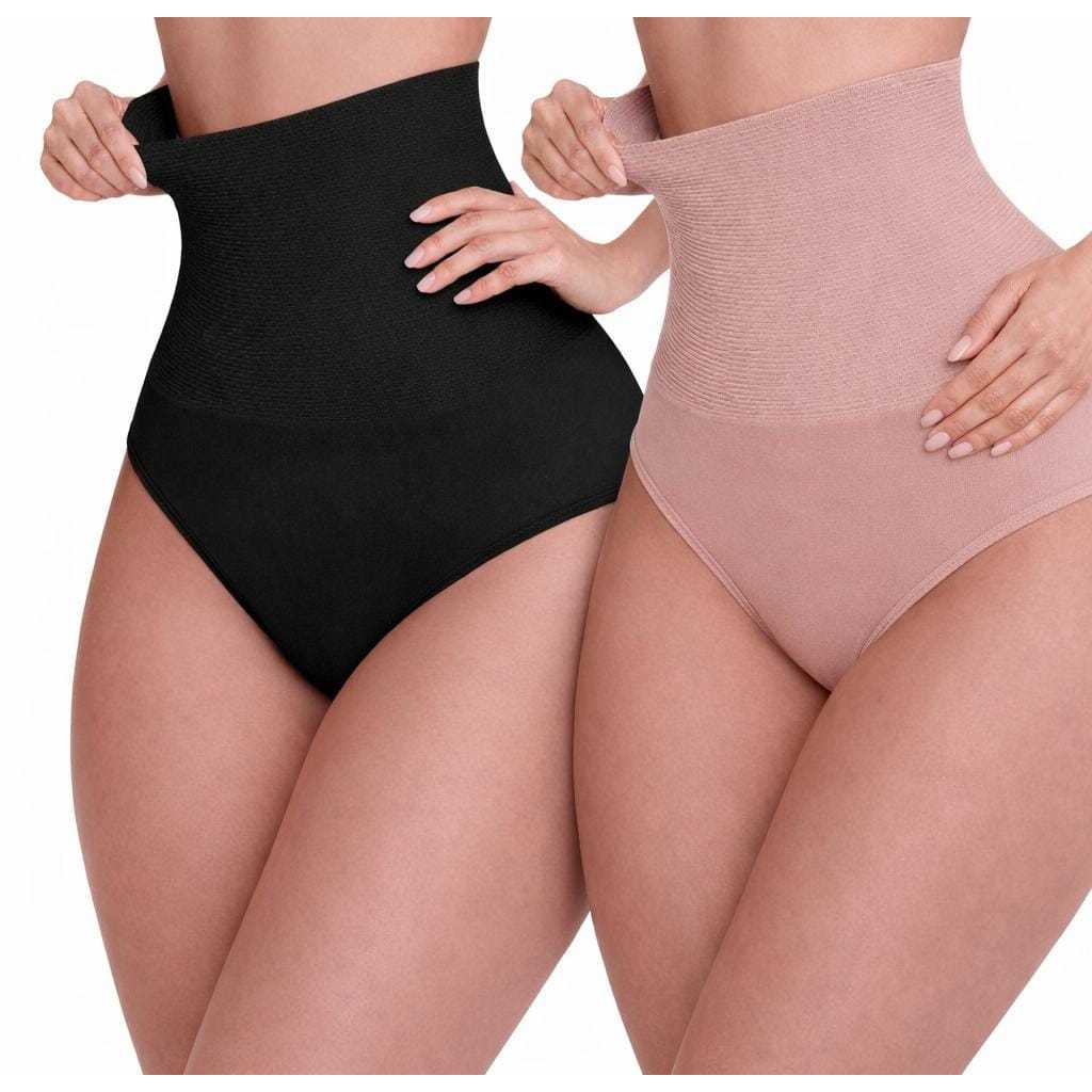 Kit 2 Cinta Modeladora Alta Compressão Redutora De Medidas Pós-Parto Cós Alto Confortável- Cinta18CM