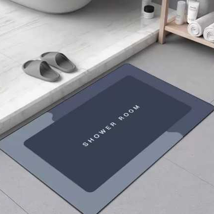 Tapete Absorvente Secagem Rápida Antiderrapante de Banheiro/Porta