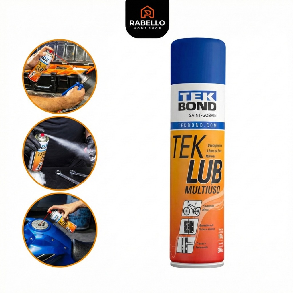 Desengripante Spray 300ml Lubrificante Kit Óleo Multiuso Antiferrugem Anticorrosivo Aerosol TekBond Desengripante Spray 300ml Lubrificante Kit Óleo Multiuso Antiferrugem Anticorrosivo Aerosol TekBond