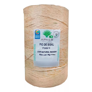 Fio Barbante Sisal Natural 1mm 700m Rolo Fino Artesanato e Decoracao Rustica em Oferta na Shopee