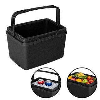 Caixa Termica Cooler 7 Litros Praia Tampa Alça Resistente Preto em Oferta na Shopee