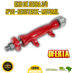 Eixo de Serra Circular 3/8'' Profissional Nº00 ESC-00 Cortes Preciso Motomil Oferta Premium Compacto