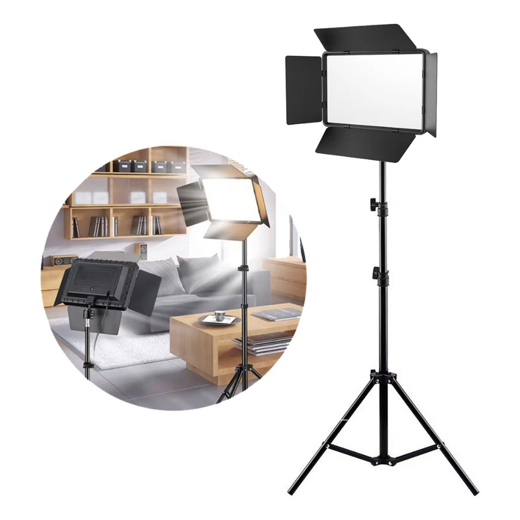 Kit Iluminador LED U800 Soft Box + Tripé para Gravação YouTube TikTok em Oferta na Shopee