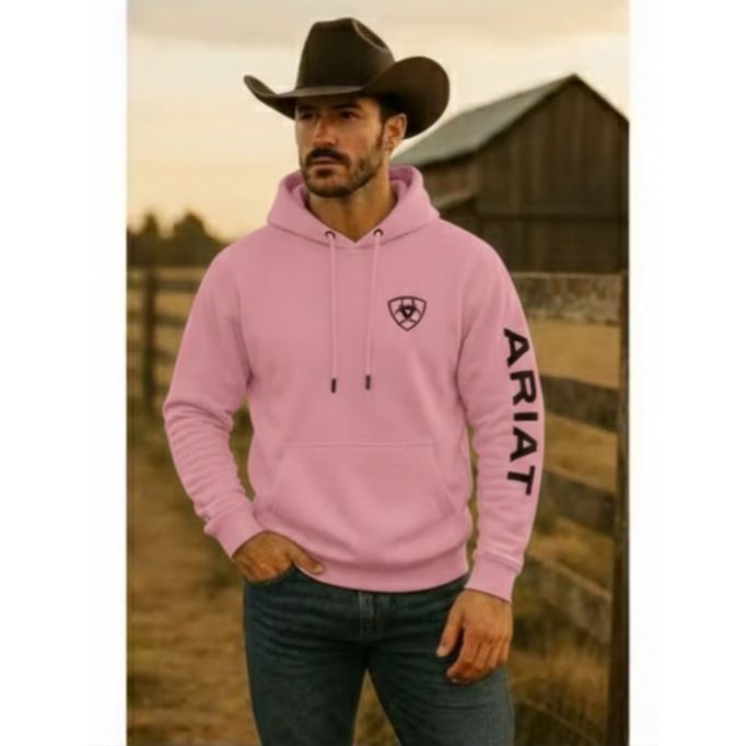 Blusa de Frio Country Masculina Marrom Estampa Western Cowboy