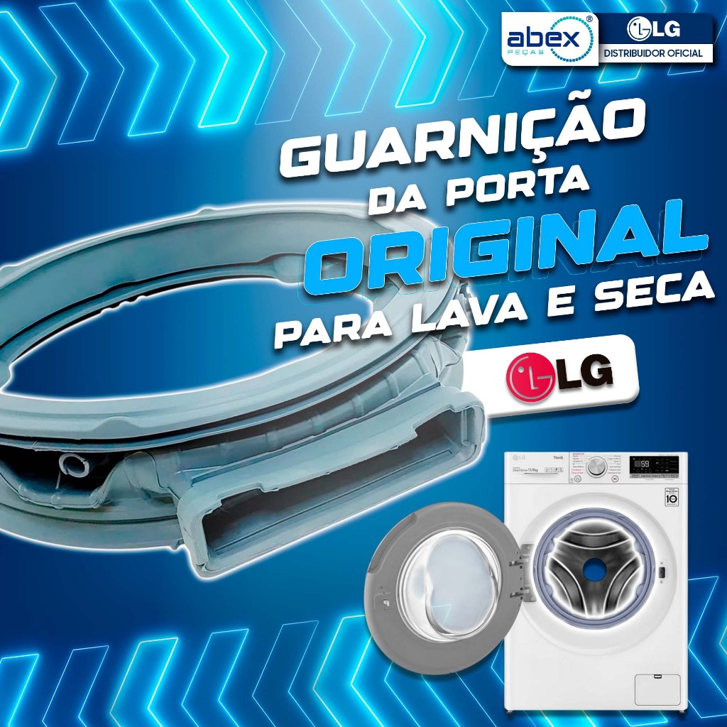 Guarnição Borracha Porta Lava Seca LG Cv3011 Cv5011 Cv7011 MDS66651606 Original