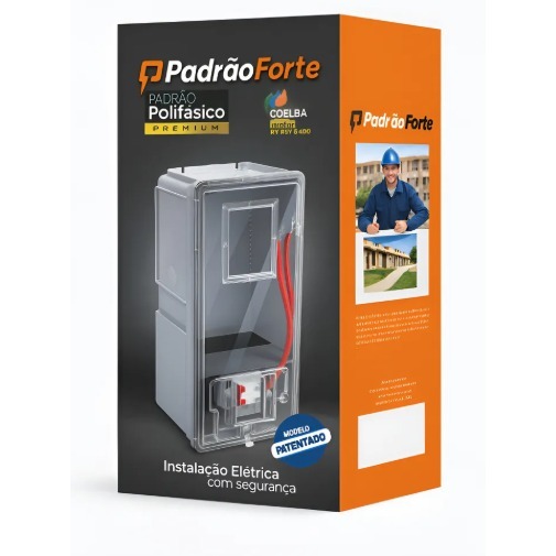 Kit Medidor De Energia Padrão Forte Trifásico Coelba 63a