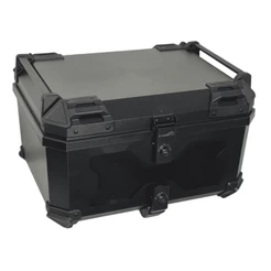 Bau traseiro top case Braz everest 58 Litros preto (tipo aluminio)