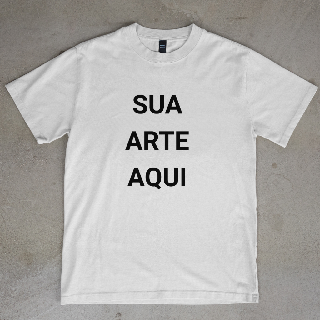 Camiseta Unissex 100% Algodão 30.1 Premium - Personalizada Com Sua Arte em Oferta na Shopee