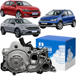 Bomba De Agua Completa Indisa Volkswagen 1.0 12v E 1.6 16v