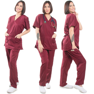 Pijama Cirúrgico Conjunto Uniforme Hospitalar Scrub Básico Simples em Oferta na Shopee