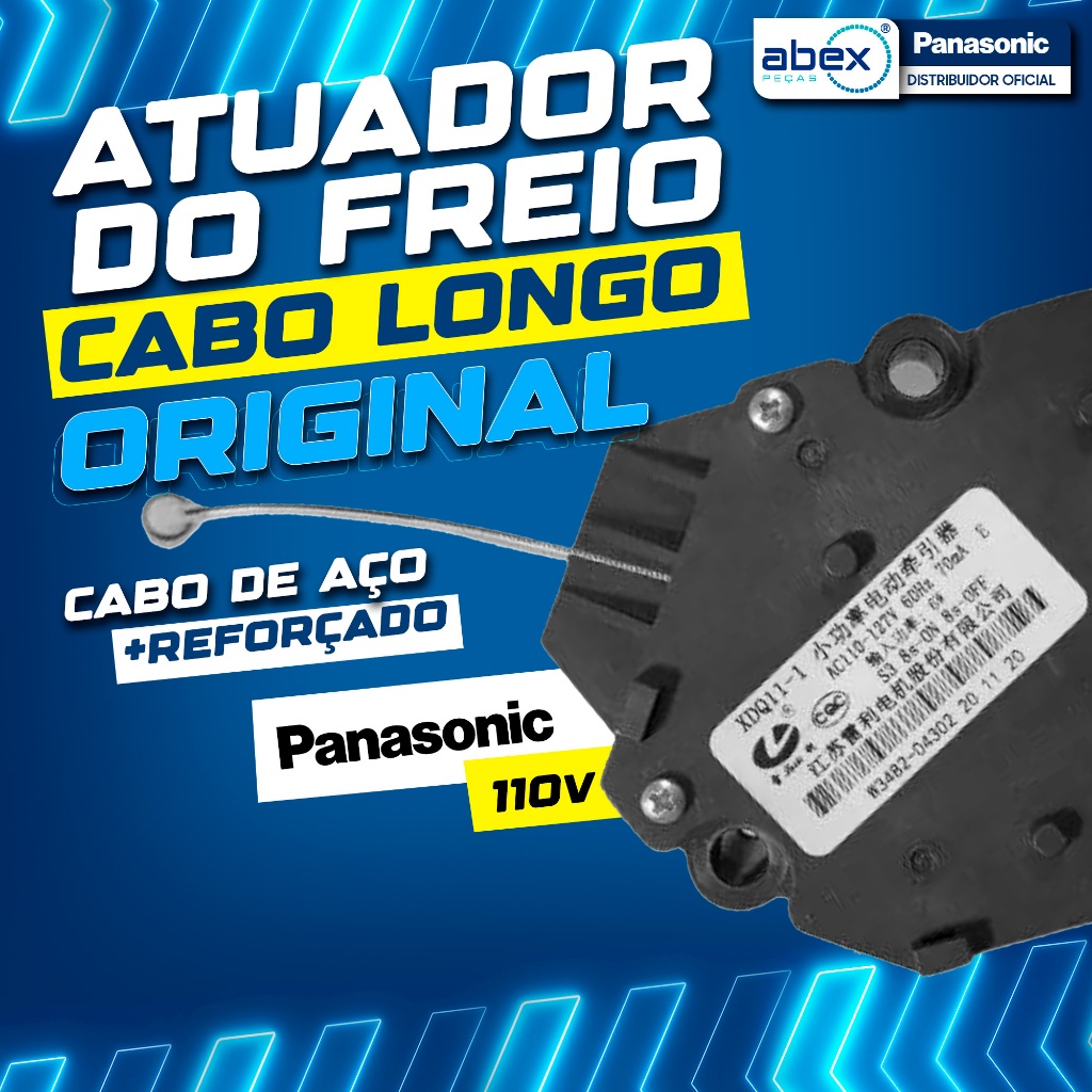 Atuador Do Freio 127v Lavadora Panasonic W3482-04302 12 14 16 17 Kg F120 F140 F160 F170 Original