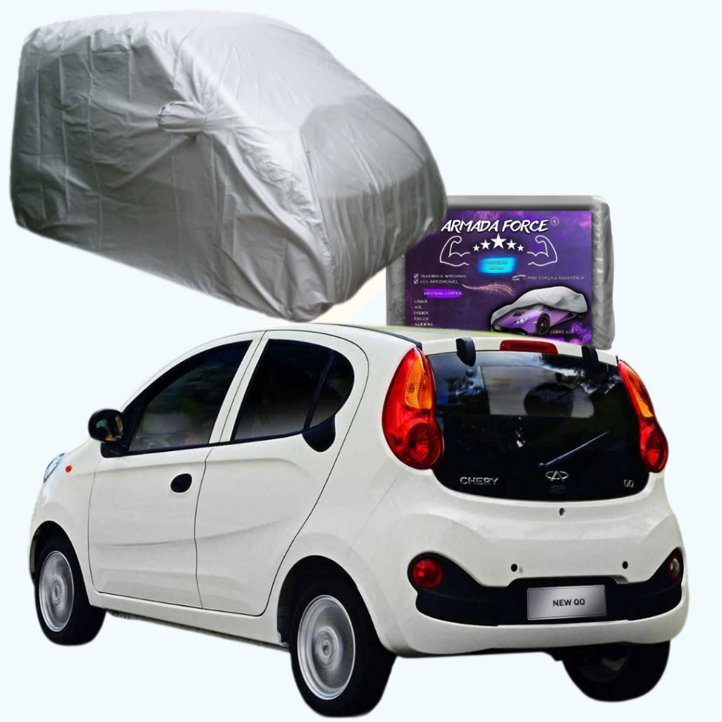 CAPA PARA COBRIR CARRO CHERY QQ ACT E LOOK 2011 A 2015 IMPERMEÁVEL COM FORRO E SEM FORRO;