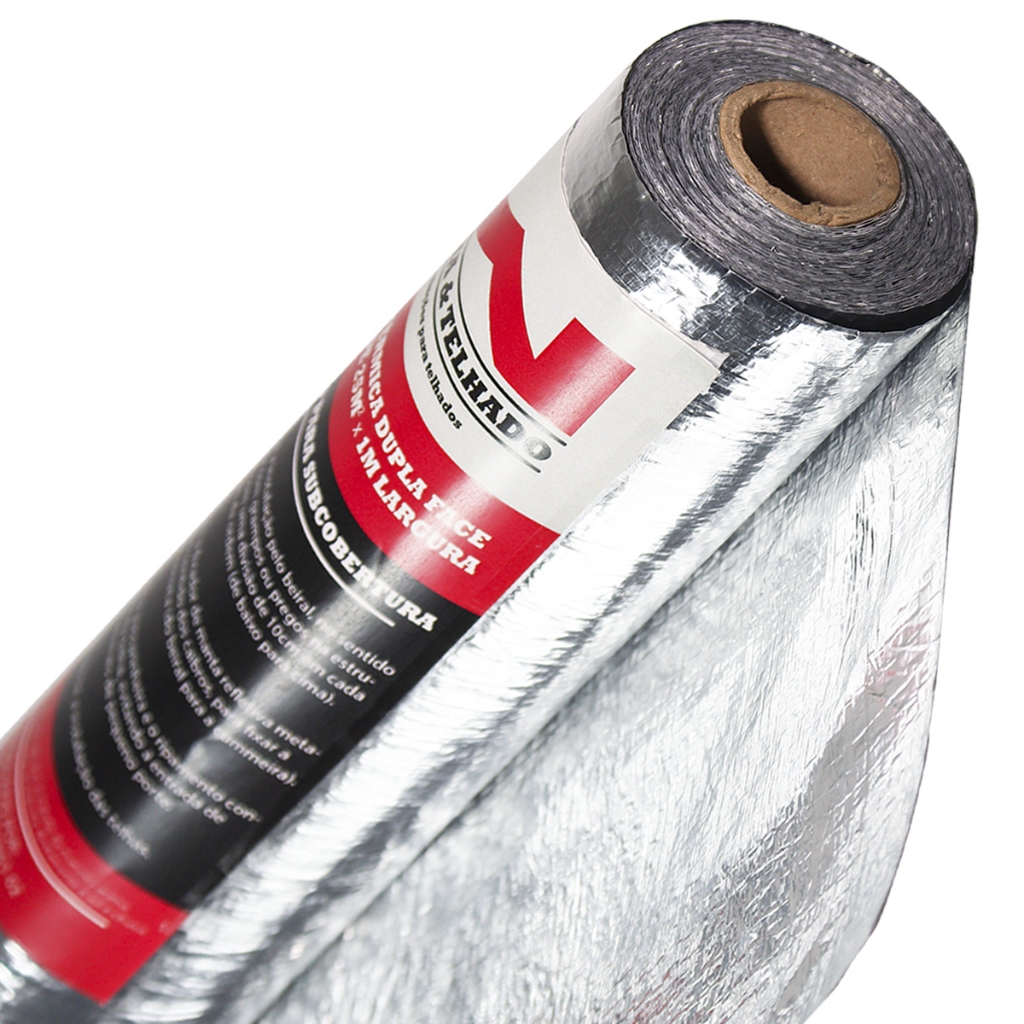 Manta Térmica Aluminizada 25mts Telha Telhado Cobertura Fácil Instalação Conforto Térmico Calor