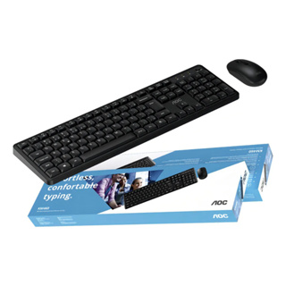 Kit Teclado e Mouse Sem Fio Wireless 2.4 - Preto - AOC em Oferta na Shopee