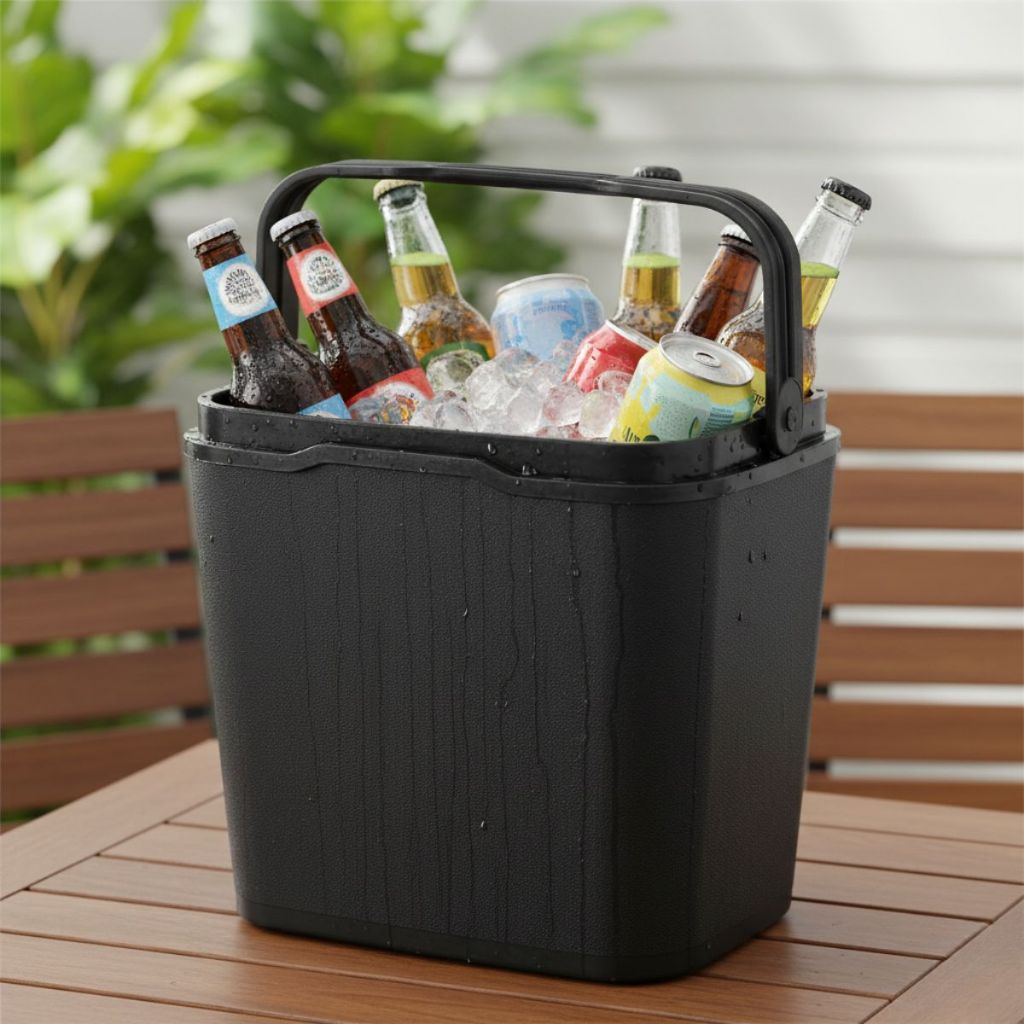 Caixa Termica Cooler 29 Litros Praia Camping Com Alça Tampa Preto em Oferta na Shopee