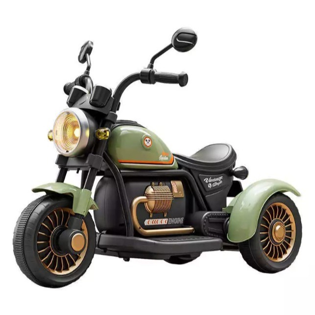Moto Elétrica Infantil Triciclo Bateria Com Farol Led Som MP3 Pendrive