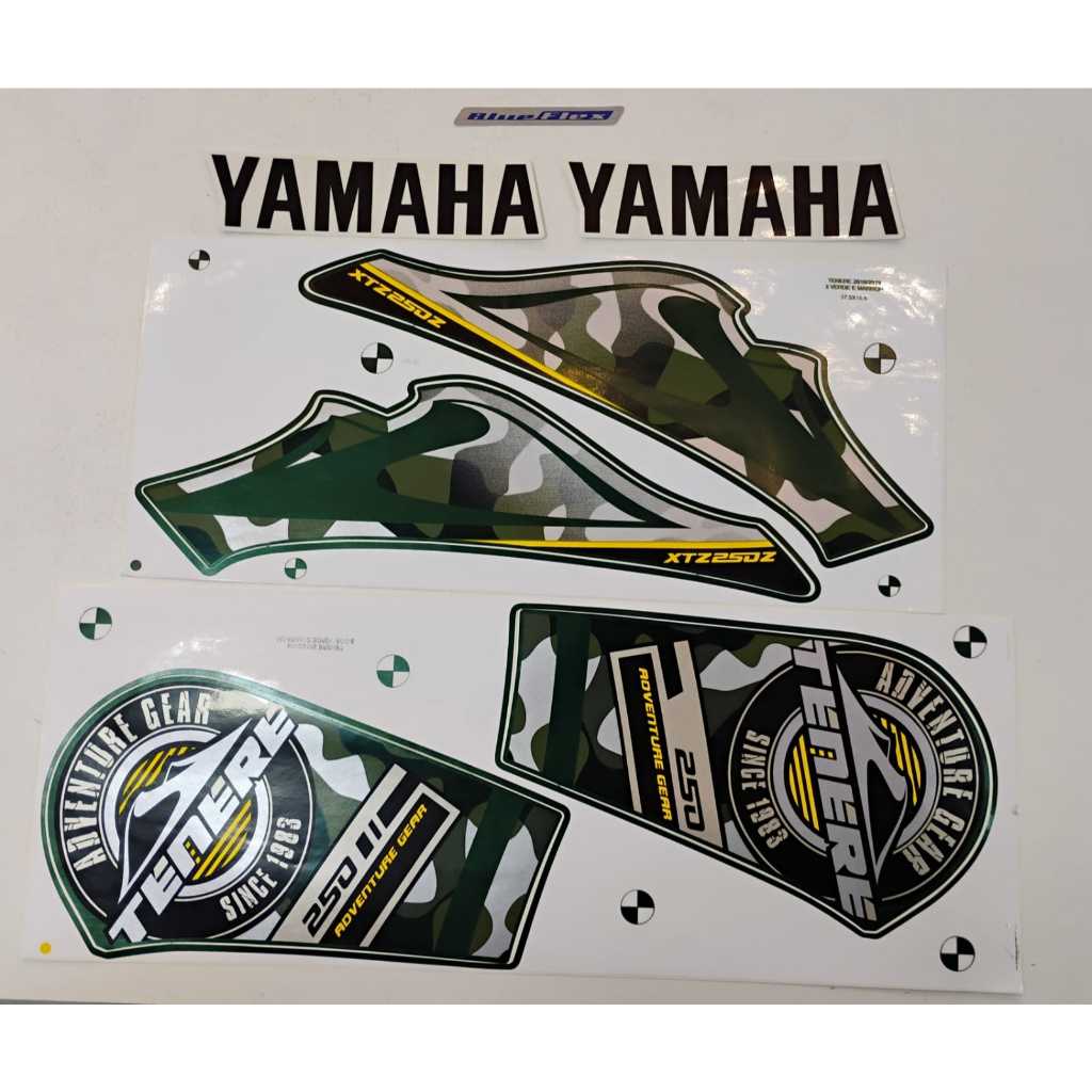 Kit Faixa Adesivo Yamaha XTZ Teneré 250 18/19 Padrão compatível