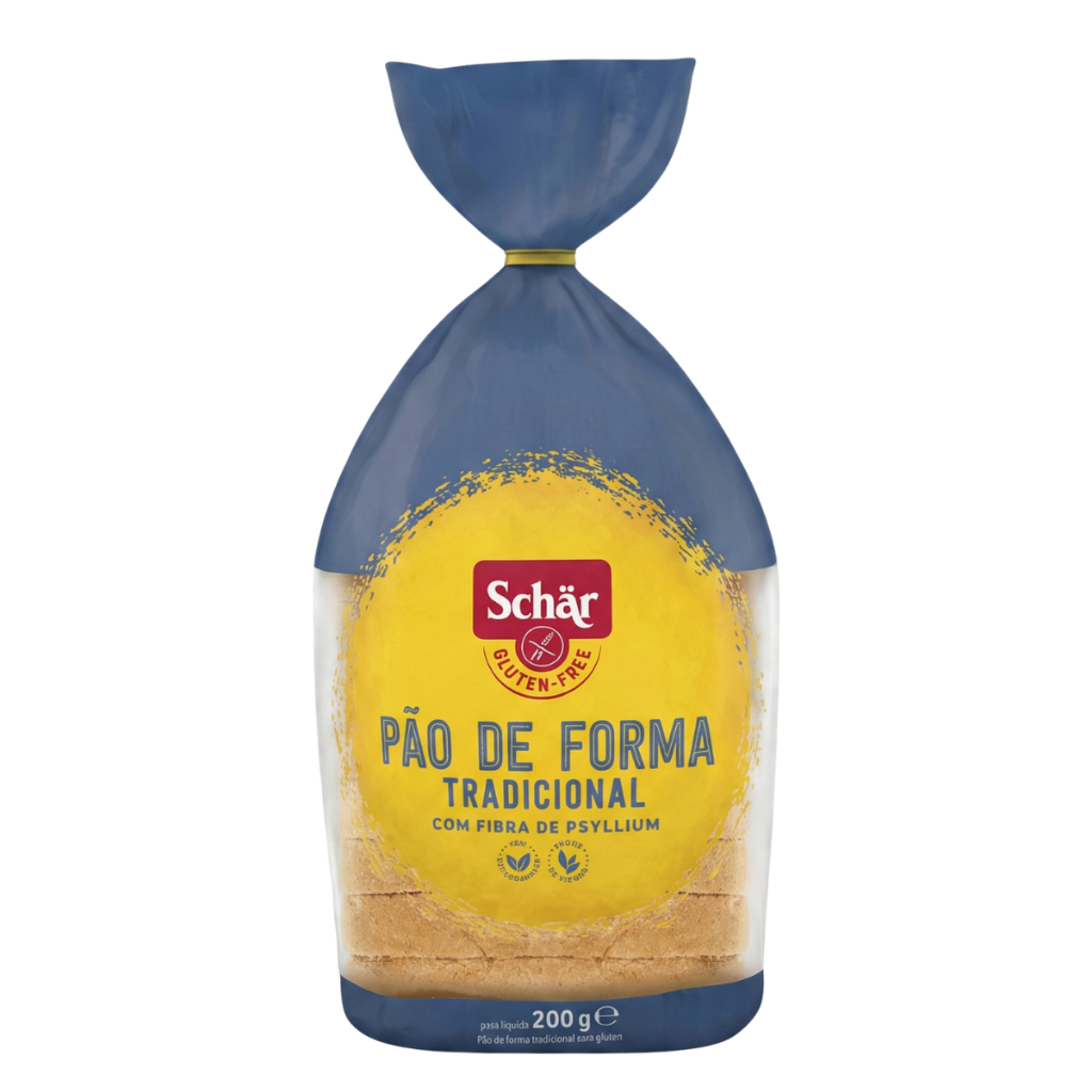 Pão de Forma Tradicional Sem Glúten Zero Lactose Vegano 200g Schar em Oferta na Shopee