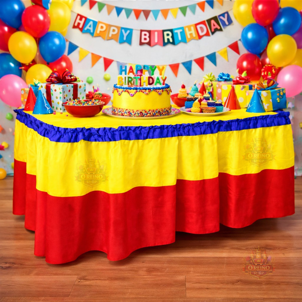 Toalha Saia de Mesa TNT Festa Infantil | Ideal para Mesa do Bolo em Oferta na Shopee