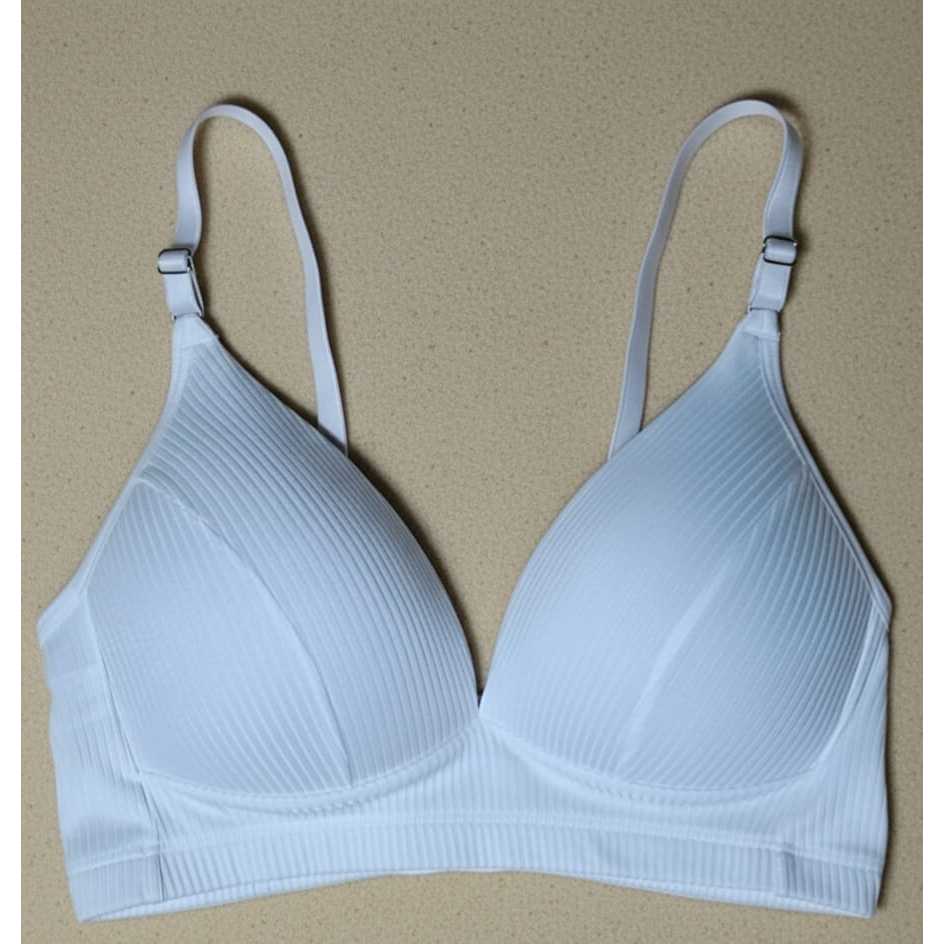 Kit 3 Sutiã Sem Aro Bojo Soft Canelado Conforto Uso Diário Respirável Básico Feminino Poliéster — imagem 2 de 2
