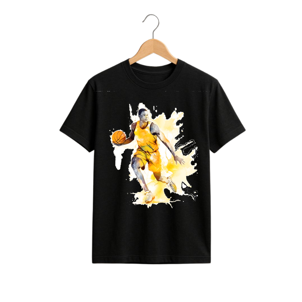 Camisa Unissex Basketball Stains  NBA Style Streetwear Casual Urbana Camiseta Colecionável Basquete