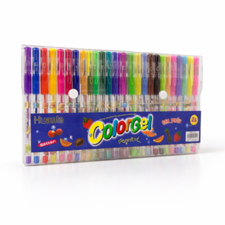 Kit 24 Canetinhas Colorgel Com Cheiro e Glitter Decorativo em Oferta na Shopee