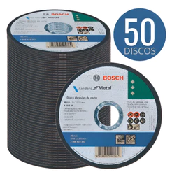 Disco Bosch 10 e 50 unidades Kit 4.1/2 Fino Aço Inox E Metal Azul