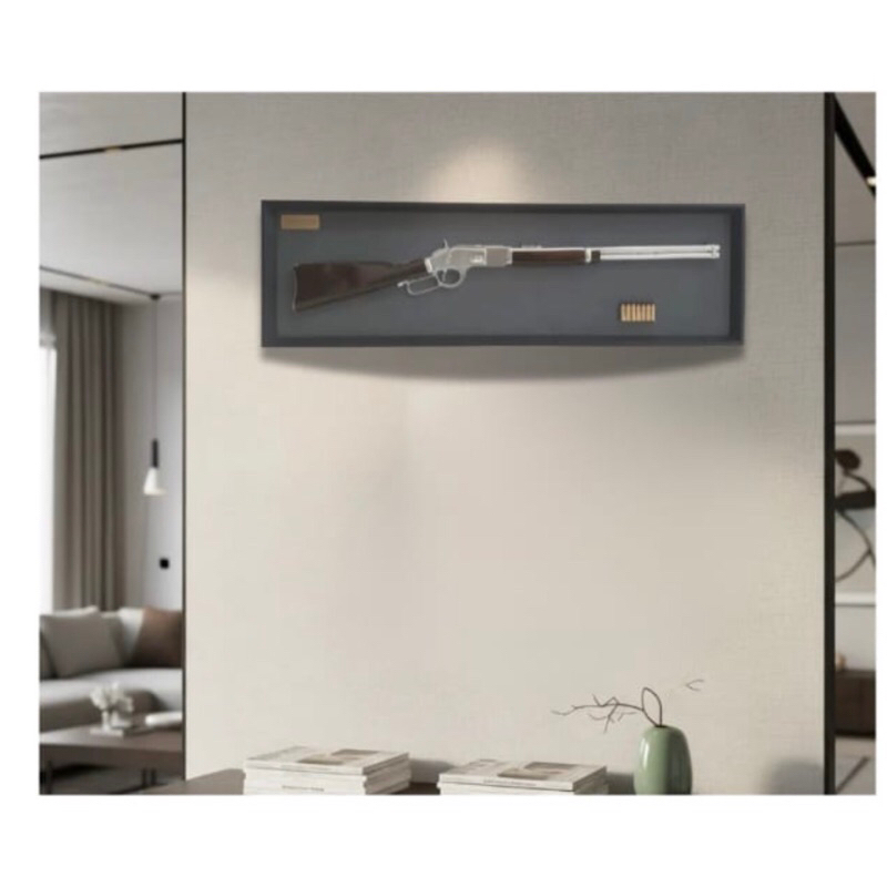 Quadro Decorativo Winchester em Resina – Réplica Realista Tamanho Real | Pronto para Pendurar