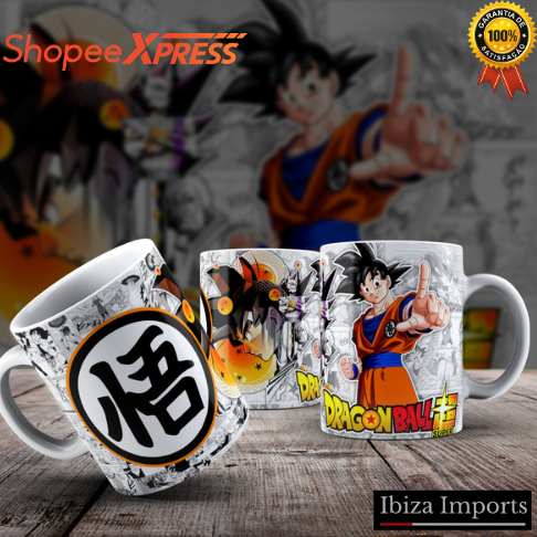 Caneca Dragon Ball Z Goku Personalizada Xicara Anime Porcelana Vários Modelos em Oferta na Shopee