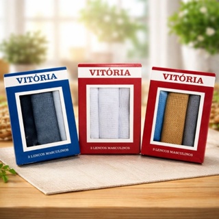 Lenços de Bolso Masculino Caixa Vitória Branco Colorido em Oferta na Shopee