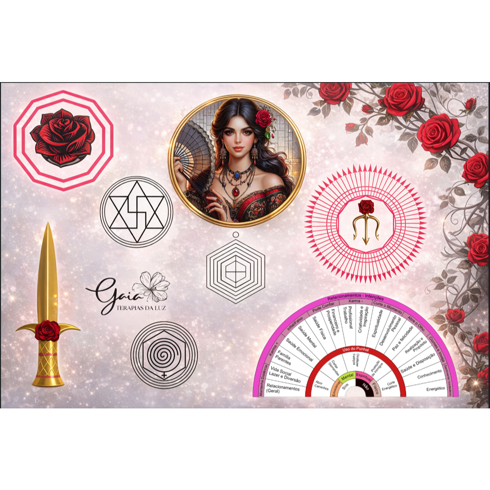 Mesa Radiônica Pomba Gira para Relacionamentos | Amor, Atração e Harmonização em Oferta na Shopee