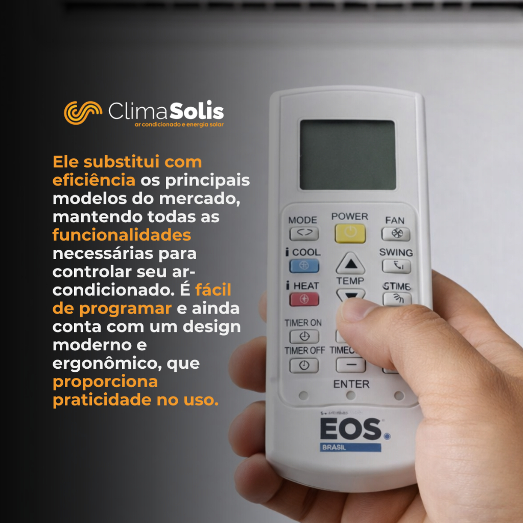 Controle Remoto Universal P/ Ar Condicionado Split - Eos — imagem 2 de 2