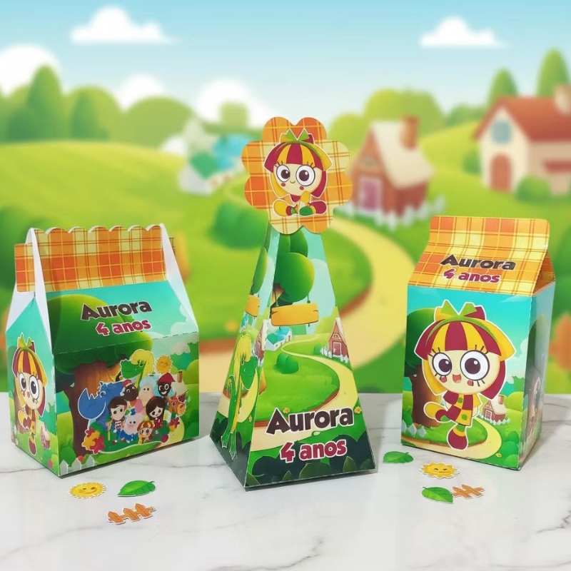 Kit Caixinhas Personalizadas Sítio do Picapau Amarelo | Lembrancinha Aniversário | Pegue e Monte