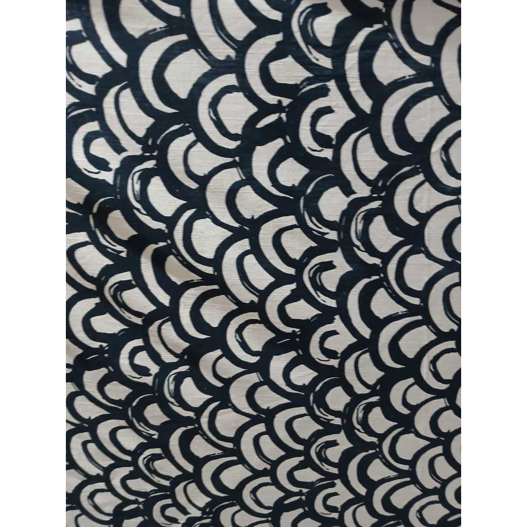 TECIDO VISCOLINHO ESTAMPADO (COD243) COR BEGE C/ PRETO 1,50 DE LARGURA 100% VISCOSE