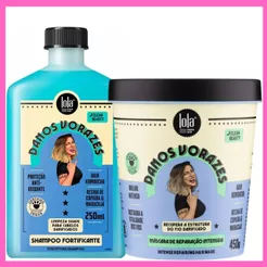 Kit Lola Cosmetics Danos Vorazes - Shampoo 250ml + Máscara De Reconstrução 450G