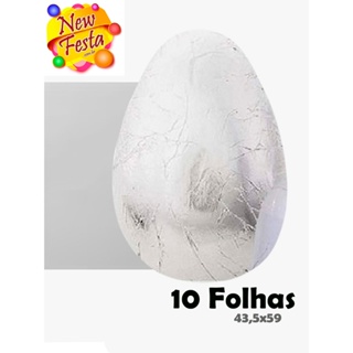 Folha Chumbo Prata 10 unidades 43x59cm em Oferta na Shopee