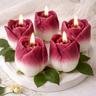 KIT 20 Unidades mini Velas Rosas Tulipa Lembrancinha Casamento em Oferta na Shopee